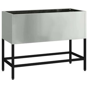 vidaXL Hevet Hageplante s&oslash;lv 60 x 26 x 45 cm Galvanisert St&aring;l