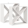 vidaXL Vinhylle 2 stk. Hvit 62 x 25 x 62 cm Massiv furu