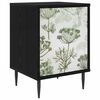 vidaXL Nattbordskap GOTHA Svart eik 36 x 33 x 51 cm Konstruert tre