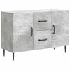 vidaXL Serviesskap Betonggr&aring; 89 x 34,5 x 60 cm Konstruert tre