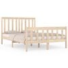 vidaXL Sengeramme heltre furu 135x190 cm Double