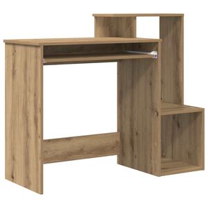 vidaXL Skrivebord Artisan Eik 106 x 41 x 88.5 cm Konstruert tre