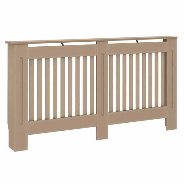 vidaXL Radiator Deksel 2 pcs Brun 152 x 19 x 81,5cm Konstruert tre