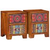 vidaXL Nattbord 2 stk 35x35x45 cm heltre akasie