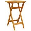 vidaXL Sammenleggbart hagebord &Oslash;60x75 cm heltre akasie