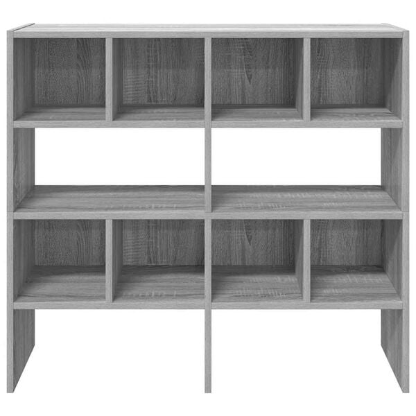 vidaXL Skostativer 2 stk stablebar gr&aring; sonoma 89,5x30x40 cm