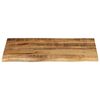 vidaXL Bordplate 70x60x3,8 cm naturlig kant grovt heltre mangotre