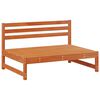 vidaXL Hagem&oslash;bel Midtsofa Massiv furu VoksBrun 240 x 84 x 70 cm