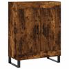 vidaXL Highboard røkt eik 69,5x34x180 cm konstruert tre