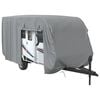 vidaXL Campingvogntrekk gr&aring; 670x250x220 cm ikke-vevet stoff