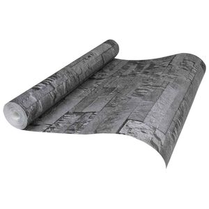 vidaXL 3D Stein Tapet Svart 10 x 0,53 m Non-Woven Stof