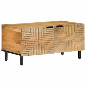 vidaXL Salongbord brun 80x50x40 cm heltre furu