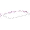 vidaXL Bordplate 120x60x2,5 cm naturlig kant heltre mango