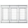 vidaXL Gabion hevet seng s&oslash;lv 150 x 100 x 60 cm Galvanisert St&aring;l