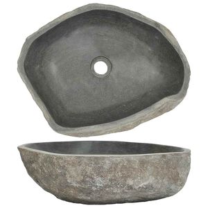 vidaXL Servant oval elvestein 45-53 cm