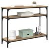 vidaXL Konsollbord Artisan Eik 100 x 29 x 75 cm Konstruert tre