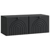 vidaXL Vegghengt TV skap Svart 78,5 x 31 x 30 cm Konstruert tre