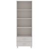 vidaXL Highboard HAMAR hvit 60x35x180 cm heltre furu