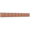 vidaXL Gjerdepanel brun 1564x186 cm WPC