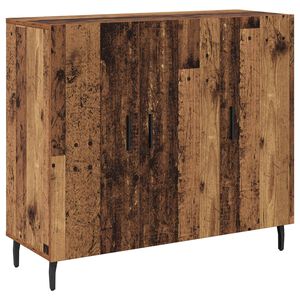 vidaXL Serviesskap Gammelt tre 90 x 34 x 80 cm Konstruert tre