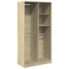 vidaXL Garderobe sonoma eik 100x50x200 cm sponplate