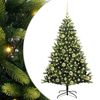 vidaXL Kunstig Hengt Julegran med 150 LED-lys gr&oslash;nn 120 cm PVC og PE