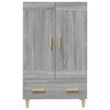vidaXL Highboard gr&aring; sonoma 70x31x115 cm konstruert tre