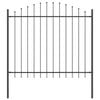vidaXL Hage Hegning 7 pcs Gr&aring; 170 x 190 cm Pulverlakkert st&aring;l