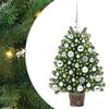 vidaXL Kunstig juletre med 150 LED med stativ gr&oslash;nn 75 cm PE og PVC