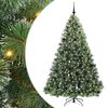 vidaXL Kunstig juletre med 300 LED med stativ gr&oslash;nn 210 cm PE og PVC