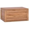 vidaXL Veggmontert baderomsskap 60x45x30 cm heltre teak