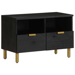 vidaXL TV-benk svart 70x33x46 cm konstruert tre