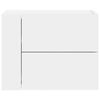 vidaXL Veggmontert nattbord hvit 45x30x35 cm