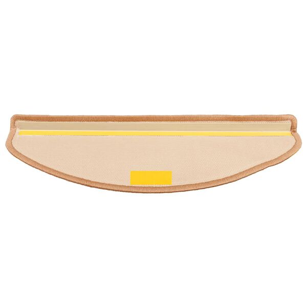 vidaXL Selvklebende trappematter 5 stk 65x21x4 cm beige