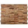 vidaXL Veggkledningsplater 20 stk teak 2 m²