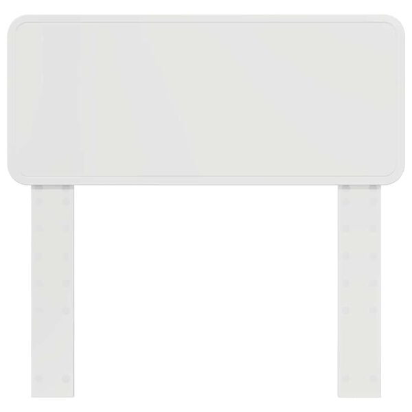 vidaXL Hodegavl med hodegjerde Glanset Hvit 75 cm Konstruert tre