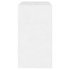 vidaXL Skjenk hvit 70x41x75 cm konstruert tre