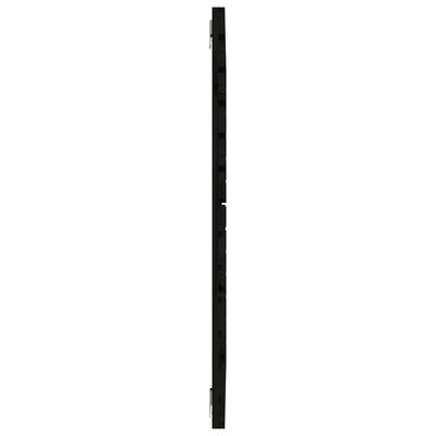 vidaXL Veggmontert sengegavl svart 81x3x91,5 cm heltre furu