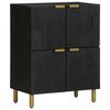 vidaXL Skjenk svart 60x33x75 cm konstruert tre