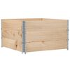 vidaXL Pallekarmer 3 stk 100x100 cm heltre furu
