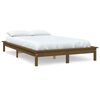 vidaXL Sengeramme honningbrun 140x190 cm heltre furu