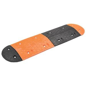 vidaXL Fartshump gul og svart 129x32,5x4 cm gummi