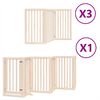 vidaXL Hundeport sammenleggbar 15 paneler 750 cm poppeltre