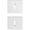 vidaXL Speilhenger Brakett 2 pcs Nikkel 35 x 30 x 8,3 mm St&aring;l