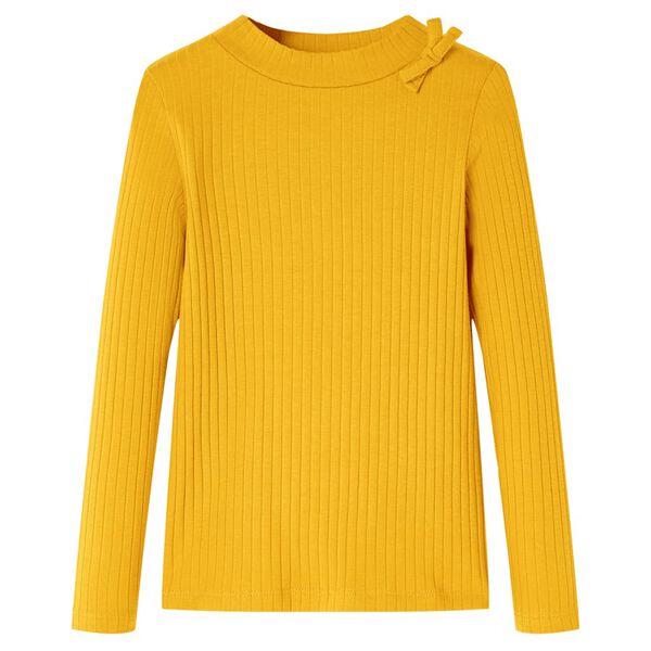 T-skjorte for barn med lange ermer oker 104