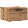 vidaXL Veggmontert nattbord artisan eik 34x30x20 cm