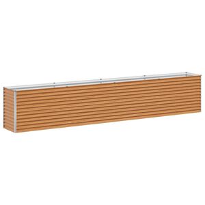 vidaXL H&oslash;ybed Lys Brun 390 x 50 x 68 cm Galvanisert St&aring;l