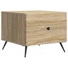 vidaXL Kaffebord med skuff Sonoma eik 49 x 50 x 40 cm Konstruert tre