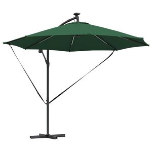 vidaXL Kantilever bananparasol grønn 294 x 294 x 248 cm