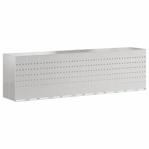 vidaXL Oppbevaring for 3 s&oslash;ppelb&oslash;tter s&oslash;lv 340 x 77.5 x 115.5 cm